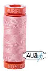 Aurifil Mako 50wt Cotton 200 m 220 yd. spool - 2437 Light Peony